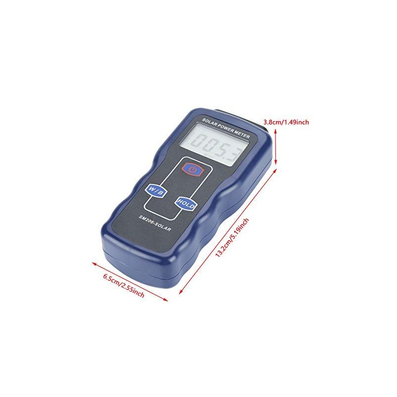 SM206 Digital Solar Power Meter Solar Radiation Energy Insolation Tester