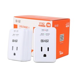 [ETL Listed] BXST Single Outlet Surge Protector for Refrigerator Voltage Protection Mini Wall Outlet Surge Protector Plug in for Computer/TV/PC 140J 1200W（2 Pack）