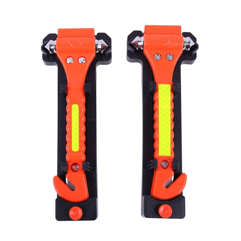 2 PCS Go DeCho Car Safety Hammer Emergency Escape Tool