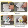 Rustic Farmhouse Napkin Holder Set - Natural Wood Kitchen Organizer