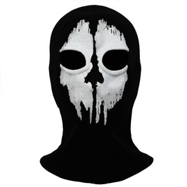 nezababy Ghost Balaclava Skeleton Mask Skull Ski Headwear Scarf Hood Motorcycle Helmet for Outdoor Motorcycle Hiking