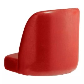 LANCASTER SEATING 19 in WIDE RED VINYL BARSTOOL REPLACEMENT BUCKET SEAT(ONLY)