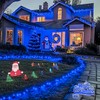 JMEXSUSS 200 LED Blue Christmas Lights Outdoor, Expandable 66ft Christmas