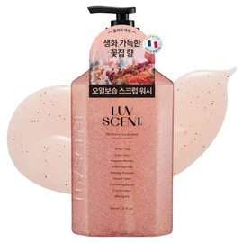 Rubcent Scrub Body Wash Flower Market White Tulip Fragrance, 800ml, 1 Piece / 럽센트 스크럽 바디워시 플라워마켓 화이트튤립향, 800ml, 1개