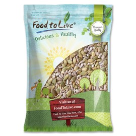 Food to Live Organic Sunflower and Pumpkin Seed Mix, 8 Pounds – Natural Snack, Rich in Protein, Perfect for Snacking, Baking and Salads, Raw, Vegan, Kosher, Bulk