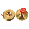 KONTONTY 1 Pair Alloy Finger Cymbals for Adults Portable Hand