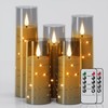 DRomance Flickering Flameless Candles String Lights with 10-Key Remote and