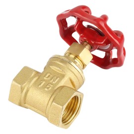 Brass Gate Valve DN15 G1/2 - Direct path for water, oil and gas