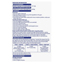 Nicabate Gum Extra Fresh Mint 2mg Quit Smoking 30 Pack