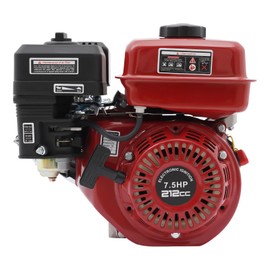 JAYGOVAN 7.5HP 212CC Gas Engine Motor 4-Stroke Gas Powered Engine with Air Cooling & Air Filter, 3000W Gas Powered Engine Replacement Gas Motor for Go-Karts, Minibikes, Shaft 20 mm Diameter