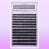 Spikes Lash Clusters with Bottom Lashes Clusters 80D Volume Thick