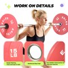 EGLES Vibrant coral Weight Plates, Rubber Barbell Plates, 2-inch Olympic