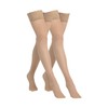 Camano Women's Hold-Up Stockings Pack of 2, Powder Pink