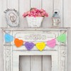 Whaline Valentine's Day Pastel Felt Heart Garland Banner for Indoor