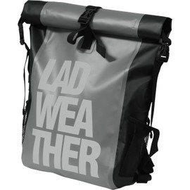 Lad Weather Waterproof Bag, Fully Waterproof, Backpack, 6.5 gal (25 L), Men's Sports Bag, gray (gray/gray)
