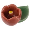 光陽 Pottery 箸置ki Red Approximately/3 X/2 cm Camellias 箸置ki Red