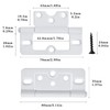 Worldity 10 Pack White Shutter Hinges,3 Inch Non Mortise Hinge,