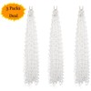 3X Passion Twist Crochet Braids Hair White Pre-Separated Synthetic Curly