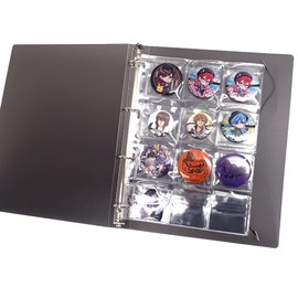 Presentative Storage File for Can Badges A4 Size (Black Version)