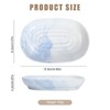 Mayoii Soap Dish Ceramic Beautiful Waterproof Rustless Stable Marbling Soap