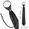 Dubulle Zipper Ties for Men Mens Paisley Striped Pretied Neckties