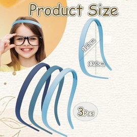 Auiremrti 3 St√ºck Kein Kopfschmerz Haarreif,Flex ohne Druck,Haarreif f√ºr Brillentr√§ger,Sonnenbrille Haarreifen,D√ºnne Haarreifen Damen,Mattes Finish,Rutschfest mit Z√§hnen