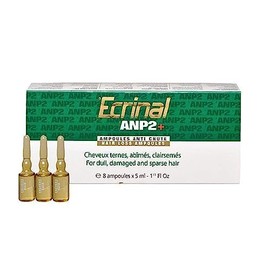Ecrinal ANP2+ Hair Loss Treatment Ampoules - 8 Ampoules for Hair Growth and Regeneration, Revitalizes Dull, Damaged, Thinning Hair, For Dry, Color-Treated, and Oily Scalp, 3-Month Supply