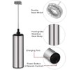 Electric Milk/Coffee Frother, Basecent Rechargeable Handheld Foam Maker/Mixer for Latte,