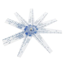 Tebbomp Plastic Feeler Gauge 0.05-1mm Thickness Measuring Tools 13 in 1 Feeler Gauge for Measuring Gaps