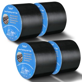 Deck Joist Tape for Decking Flashing Tape Butyl Tape Deck Joist Tape (3-1/8 Inch x 50 Ft, 4 Rolls)