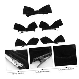 Healeved 4Pcs Stylish Velvet Bow Hairpins Elegant Hair Accessories for Durable Hair Decoration for Women for Any Occasion Chic Easy to Use