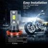 SHENKENUO LED Headlight Hi-Lo BEAM+Fog Bulbs For Volvo VNL VNM