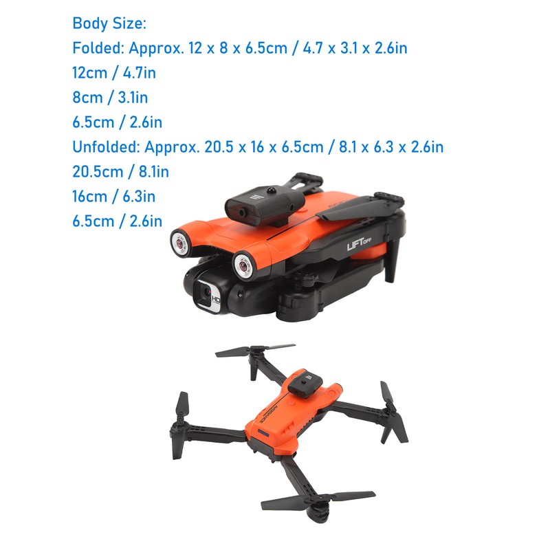 S163 RC Drone Obstacle Avoidance Folding Camera Angle Adjustable Low