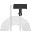 sourcing map Recoil Start Rope with Handle 6 mm Diameter