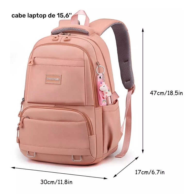 Pokachila Mochila Escolar Antirrobo Impermeable De Moda Para Niñas Segundarias