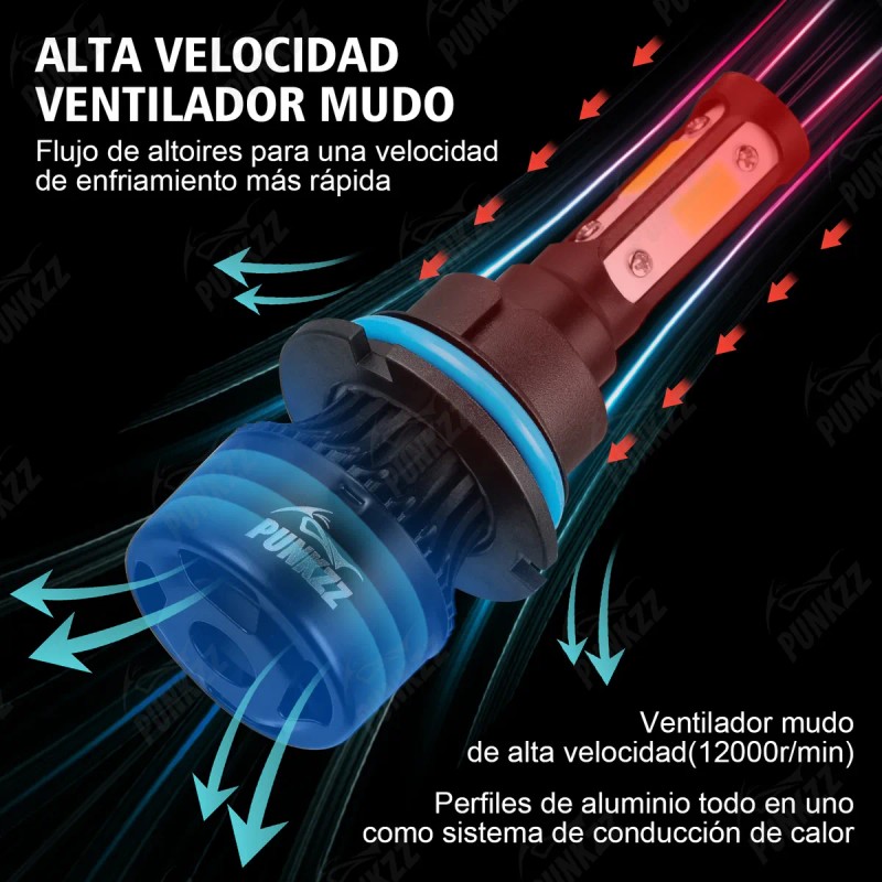 Kit De Faros Led Delanteros De 4 Lados H4 H13