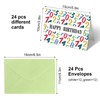 Birthday Card Set with Envelope, Happy Birthday Card Set with