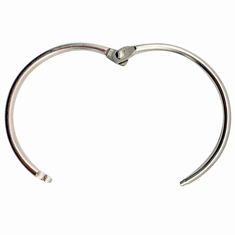 Binder Rings Loose Leaf Book Key Ring Clips (8 Pack)