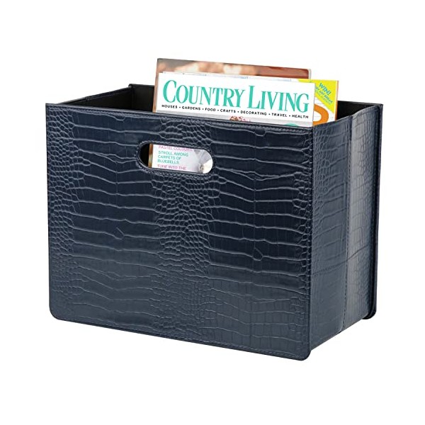 HofferRuffer Magazine Basket Holder, Foldable Magazine Rack, Document File Holder