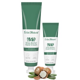 CLAT NATUREL CLAT NATUREL Shea Butter Hand Cream, Hand Moisturizer with 45% Shea Butter and Vitamin E, Hydrating Deep Moisturizing Cream, Hand Lotion for Dry Hands (Pack of 2)