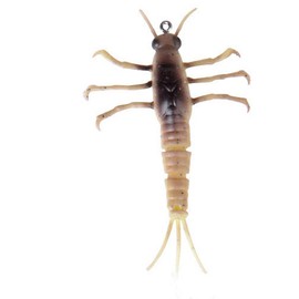 Savage Gear 3D TPE Mayfly Nymph 5 cm 2.5 g – May Fly, Rubber Fly, Imitation Trout Fly, Bait for Zander, Pike, Perch & Trout, Zander Bait, Pike Bait, Bass Bait, Trout Bait, Rubber Bait, Fishing Lure, Colour: Yellow Belly