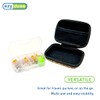 EZY DOSE Hard Sided Pill Case, Features Zippered Pouch, Easy