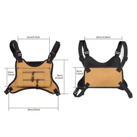 Lorpect Sports Chest Bag, Lightweight Running Chest Pack, Running Vest Bag With Phone Holder For Workouts Running