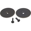 Hole Filler Plate, 2-5/8" Diameter, 1-Inch and 2-Inch Connecting Screws,