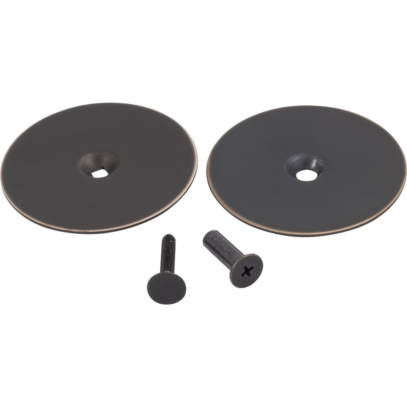 Hole Filler Plate, 2-5/8" Diameter, 1-Inch and 2-Inch Connecting Screws,