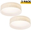 Hamilyeah LED Flush Mount Ceiling Light Fixture Set of 2,