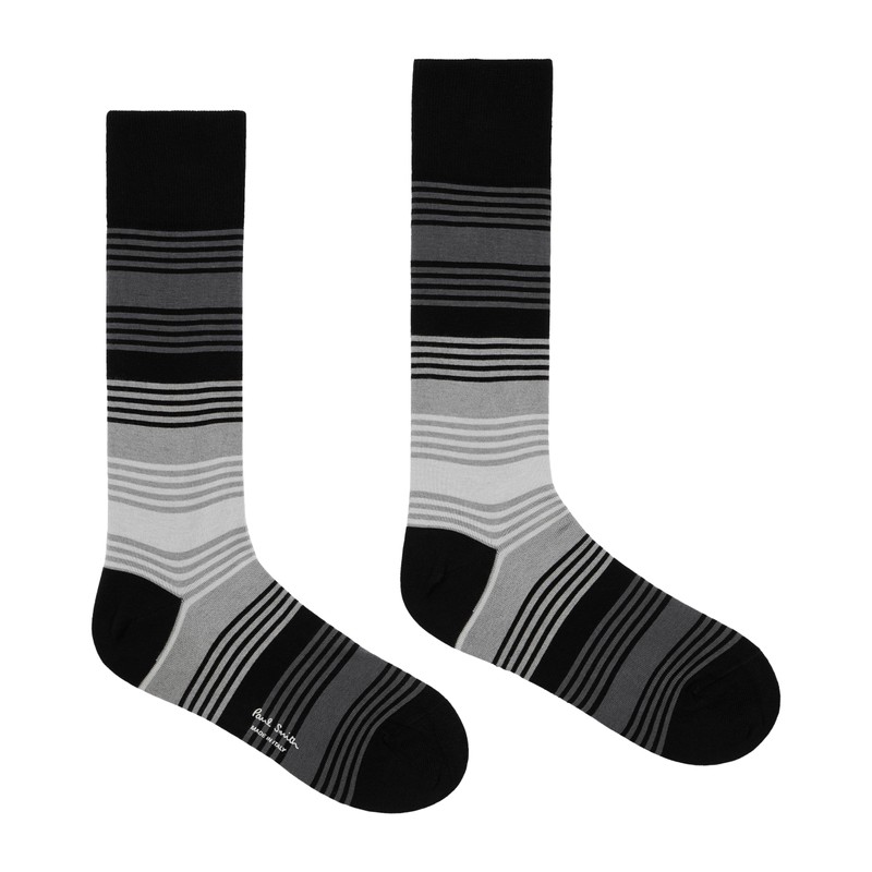 PS Paul Smith Men's Ombre Socks, Black, One Size