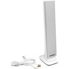 Desk Lamp with Display, Foldable, 29 LED, 9 W, White/Silver,