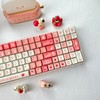 Sweet Strawberry Keycap Set, MDA Profile, PBT, Cherry MX Stem,