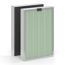 Medify MA-125 Genuine Replacement Filter Set for Allergens, Smoke, Wildfires, Dust, Odors, Pollen, Pet Dander | 3 in 1 with Pre-Filter, HEPA H14 and Activated Carbon | Removal to 0.1 Microns | 1-Pack